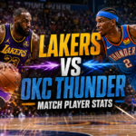lakers vs okc thunder match player stats