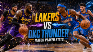lakers vs okc thunder match player stats