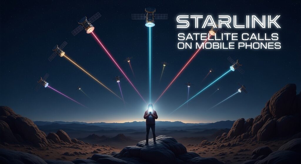 starlink satellite calls on mobile phones