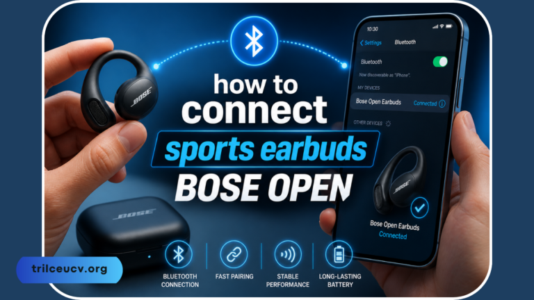 how to connect sports earbuds bose open
